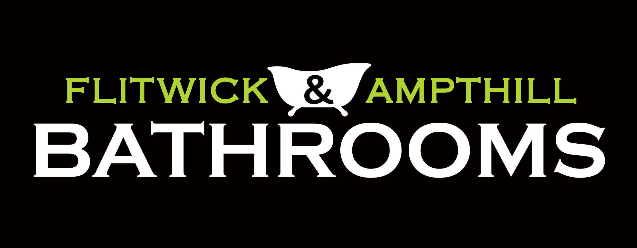 F&amp;A Bathrooms Logo-blackbackground